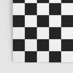 Check Checkered Checkerboard Geometric Black And White Pattern Poster Gallery Image 3