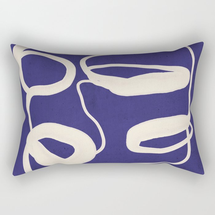 Abstract line art 100 Rectangular Pillow Gallery Image 1