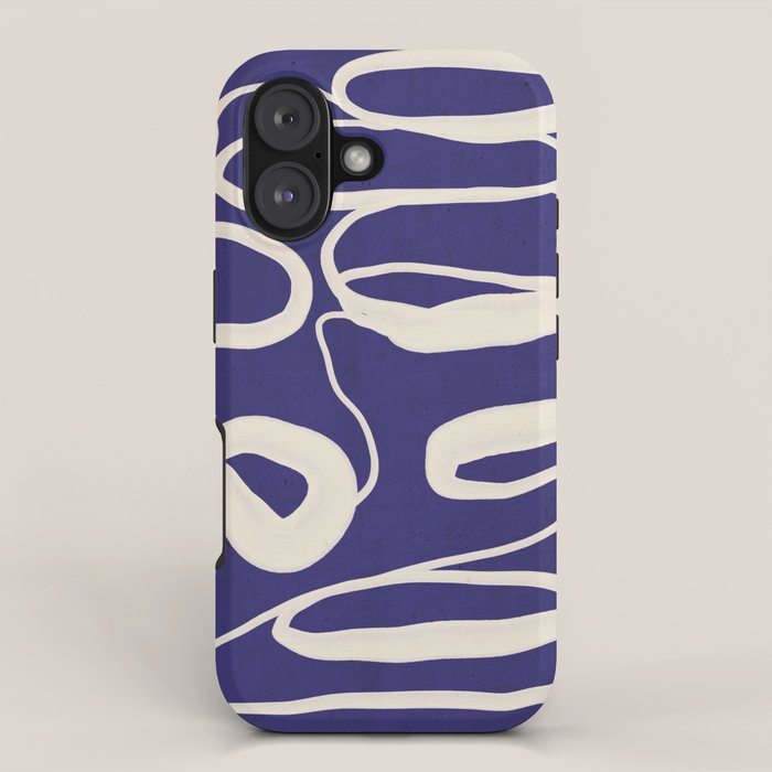 Abstract line art 100 iPhone Case Gallery Image 1