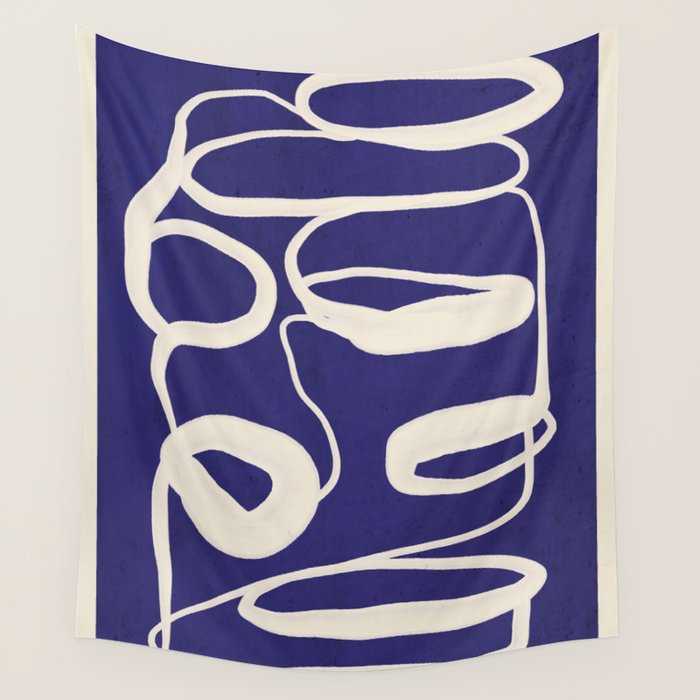 Abstract line art 100 Wall Tapestry Gallery Image 1