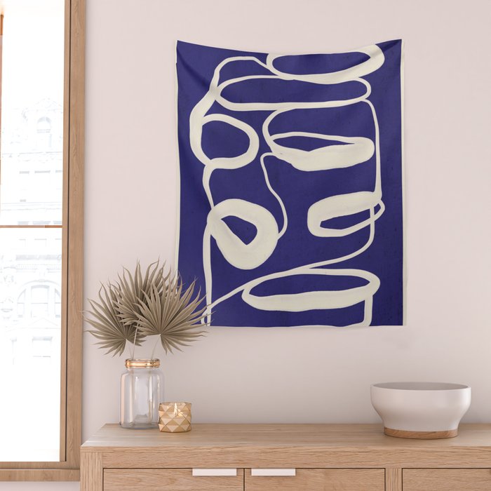 Abstract line art 100 Wall Tapestry Gallery Image 2