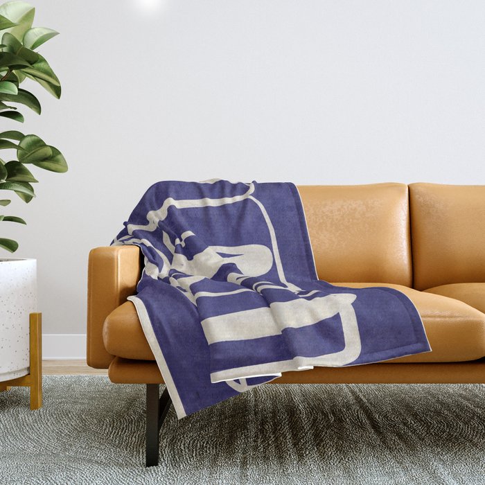 Abstract line art 100 Throw Blanket Gallery Image 1