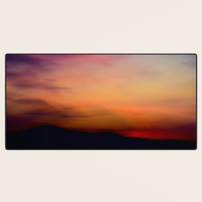 Afterglow II - abstract sunset nature Maine photography Desk Mat Gallery Image 3