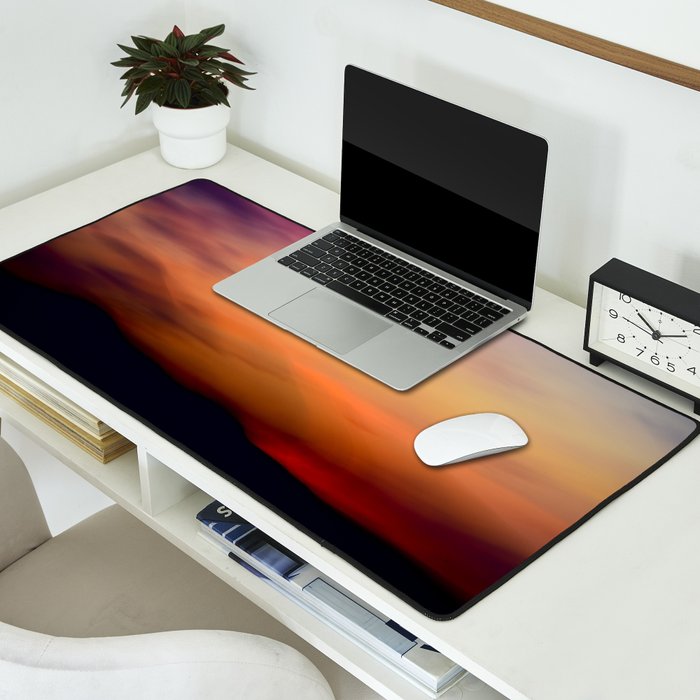 Afterglow II - abstract sunset nature Maine photography Desk Mat Gallery Image 2