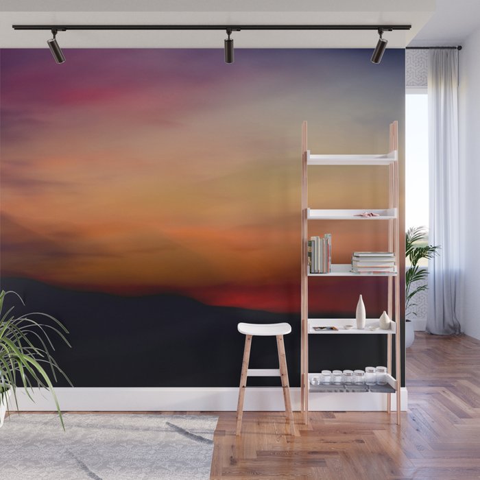 Afterglow II - abstract sunset nature Maine photography Wall Mural Gallery Image 1