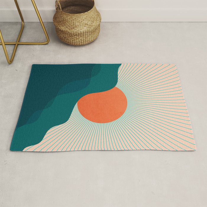 Abstraction_NEW_SUNLIGHT_MOUNTAINS_SHINE_POP_ART_M1209A Rug Gallery Image 1