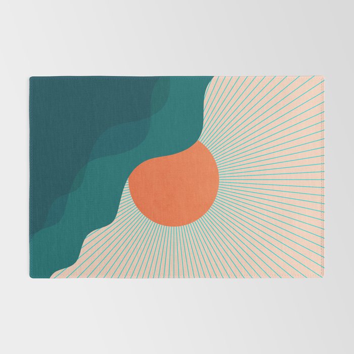Abstraction_NEW_SUNLIGHT_MOUNTAINS_SHINE_POP_ART_M1209A Rug Gallery Image 2