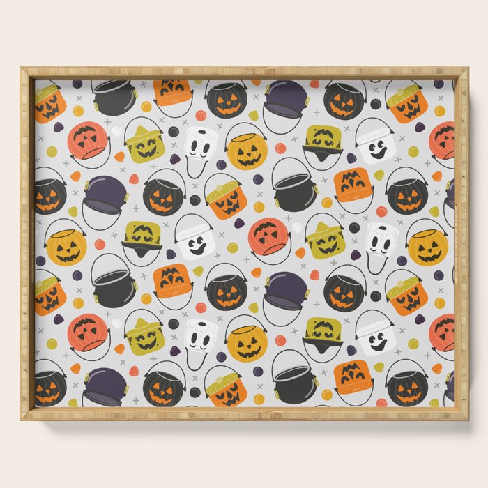 Halloween Candy Buckets Serving Tray Gallery Image 1