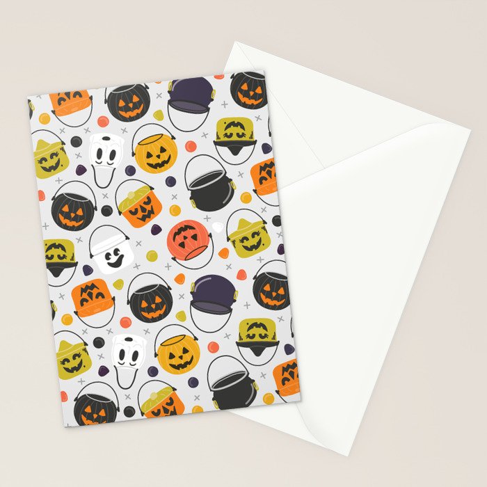 Halloween Candy Buckets Stationery Card Gallery Image 2
