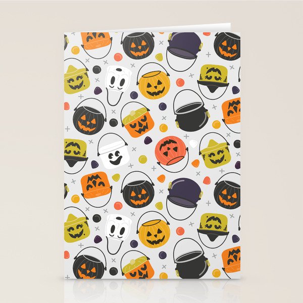 Halloween Candy Buckets Stationery Card Gallery Image 1