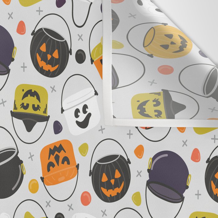 Halloween Candy Buckets Wall Tapestry Gallery Image 3
