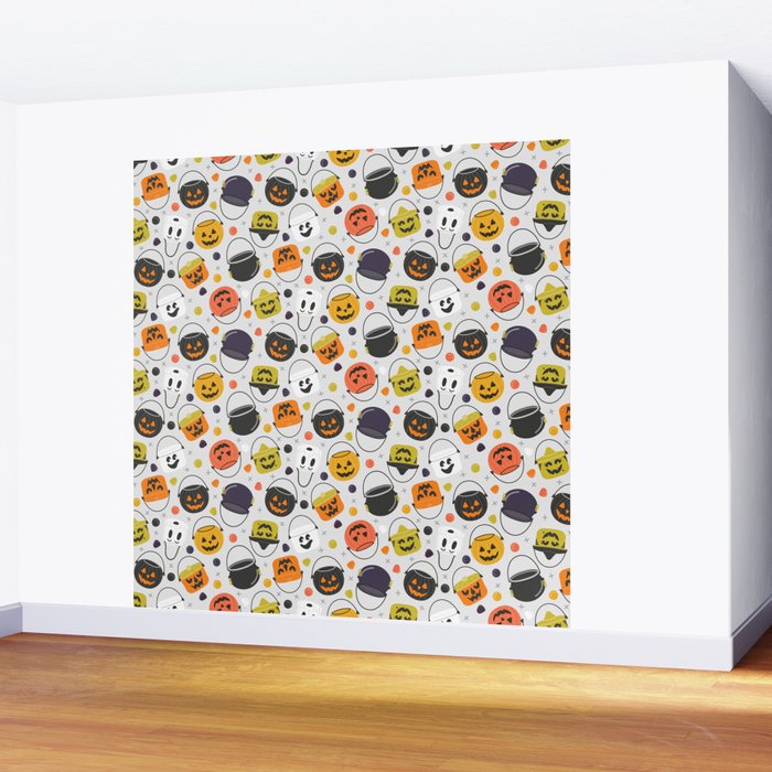 Halloween Candy Buckets Wall Mural Gallery Image 2