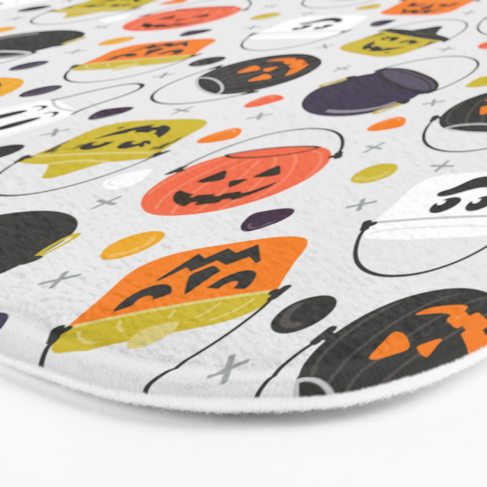 Halloween Candy Buckets Bath Mat Gallery Image 3