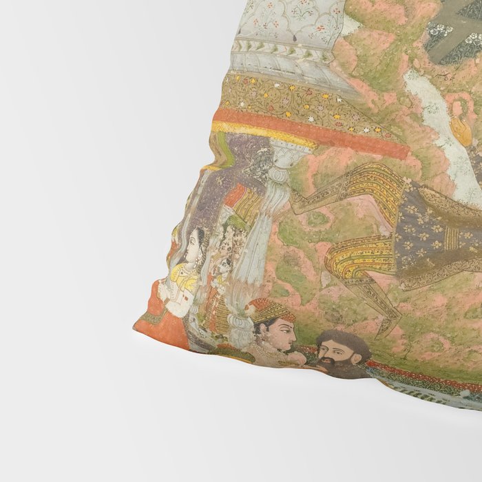 Lovers and beloveds: A composite of scenes from Persian, Urdu, and Sanskrit literature Pillow Sham Gallery Image 4