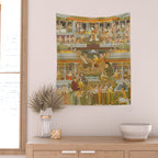 Lovers and beloveds: A composite of scenes from Persian, Urdu, and Sanskrit literature Wall Tapestry Gallery Image 2
