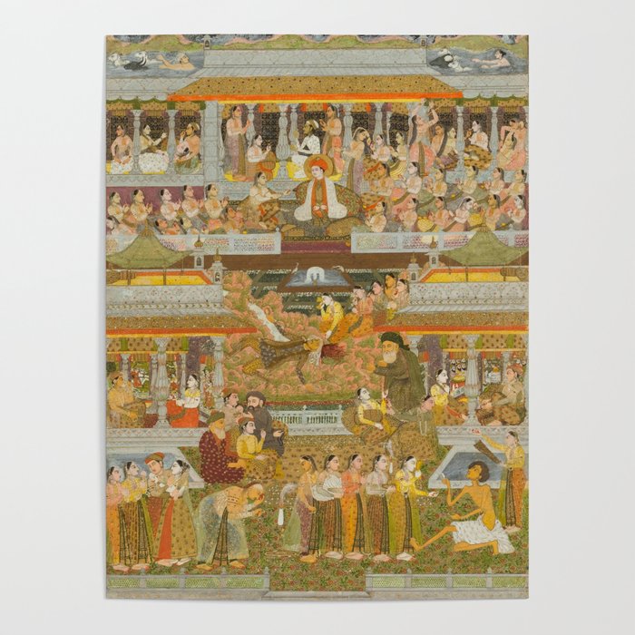 Lovers and beloveds: A composite of scenes from Persian, Urdu, and Sanskrit literature Poster Gallery Image 4