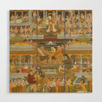 Lovers and beloveds: A composite of scenes from Persian, Urdu, and Sanskrit literature Wood Wall Art Gallery Image 1
