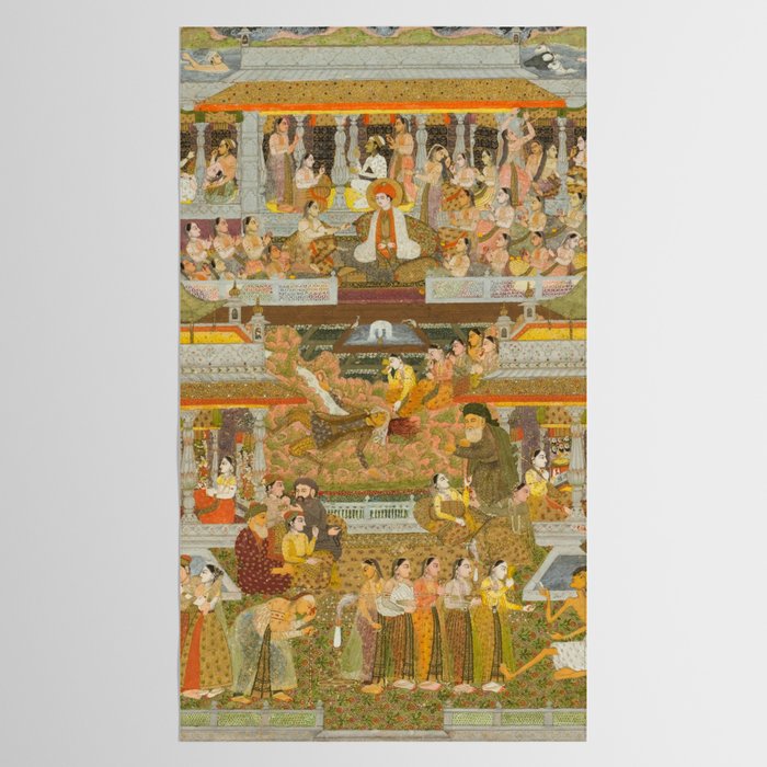 Lovers and beloveds: A composite of scenes from Persian, Urdu, and Sanskrit literature Tablecloth Gallery Image 2