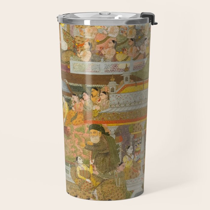 Lovers and beloveds: A composite of scenes from Persian, Urdu, and Sanskrit literature Travel Mug Gallery Image 2