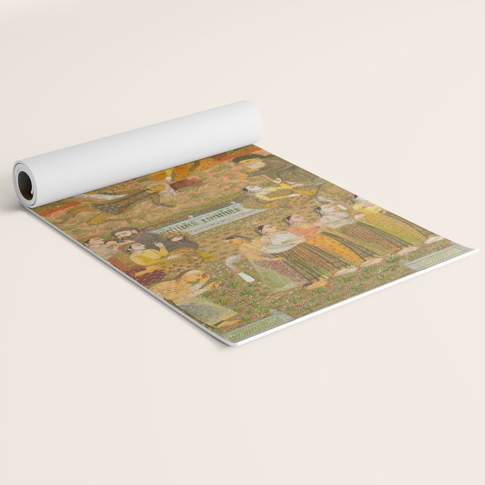 Lovers and beloveds: A composite of scenes from Persian, Urdu, and Sanskrit literature Yoga Mat Gallery Image 2