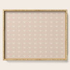 Butterfly Pattern - Neutral Pink Serving Tray Gallery Image 1