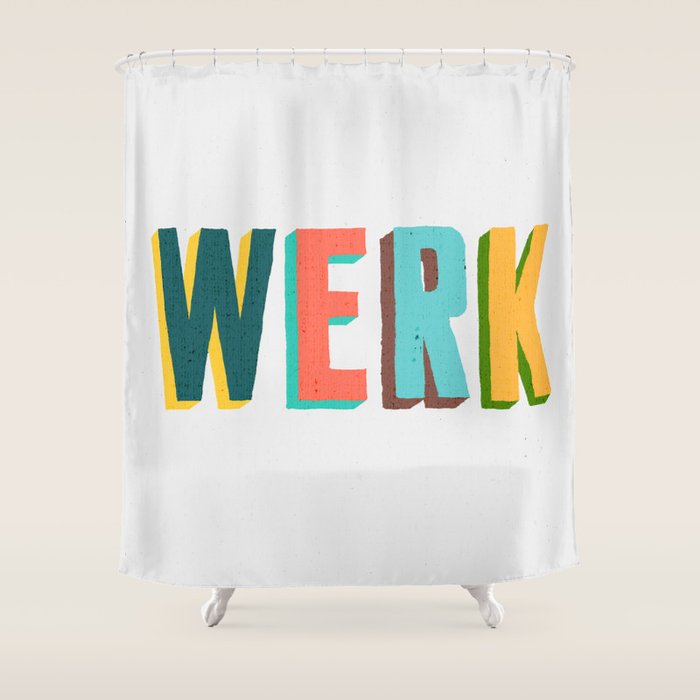 Werk Shower Curtain Gallery Image 1