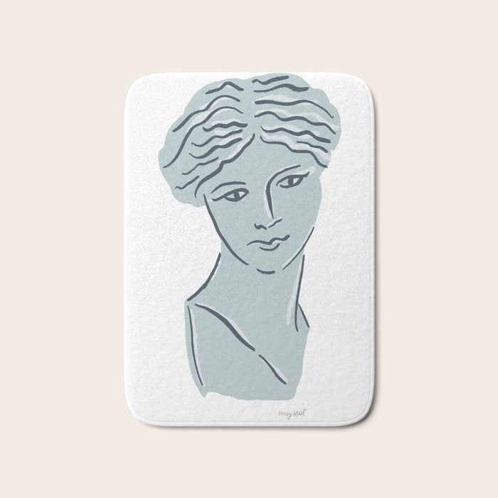 Goddess Aphrodite Greek Sculpture Bath Mat Gallery Image 1