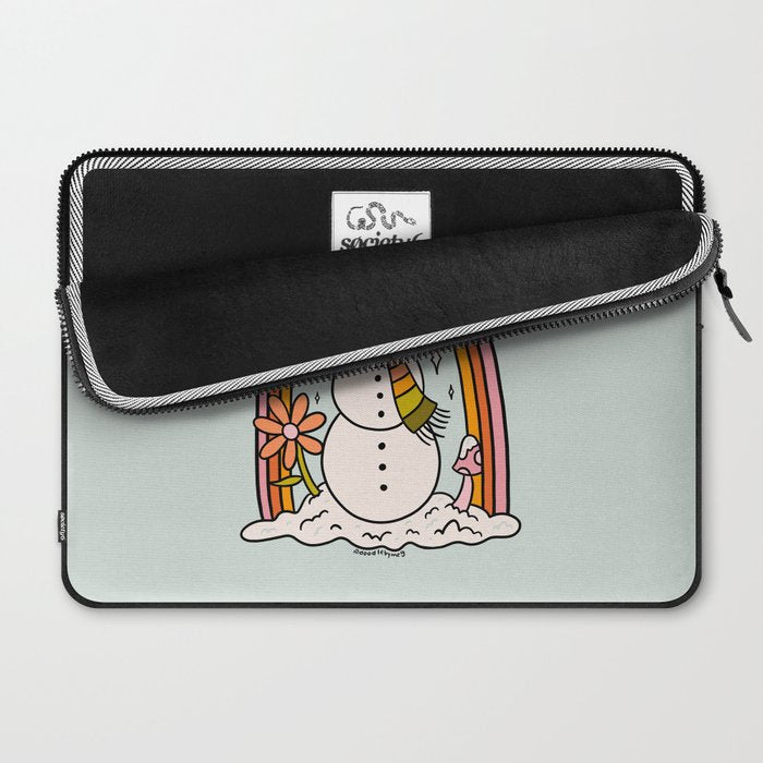 Rainbow Snowman Laptop Sleeve Gallery Image 2