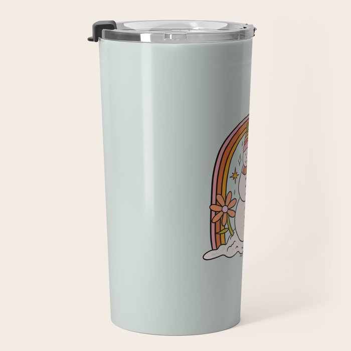 Rainbow Snowman Travel Mug Gallery Image 3
