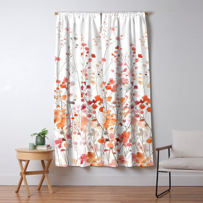 Natureâs Floral Meadowscape Window Curtain Gallery Image 5