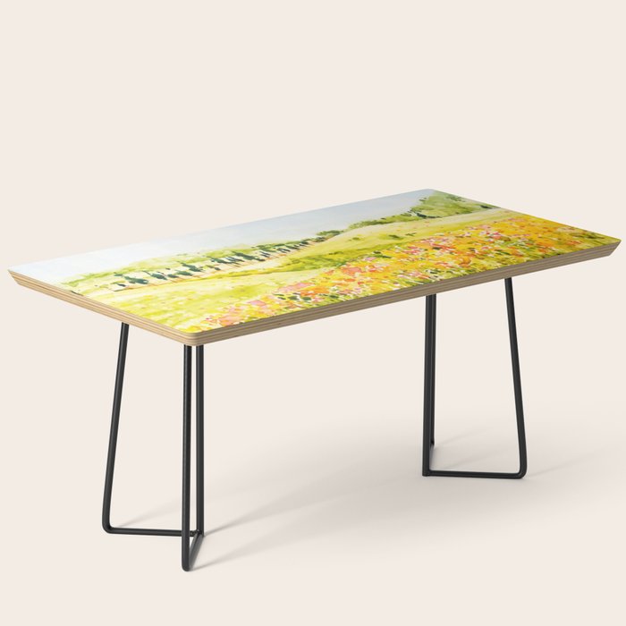 Watercolor Landscape Coffee Table Gallery Image 1