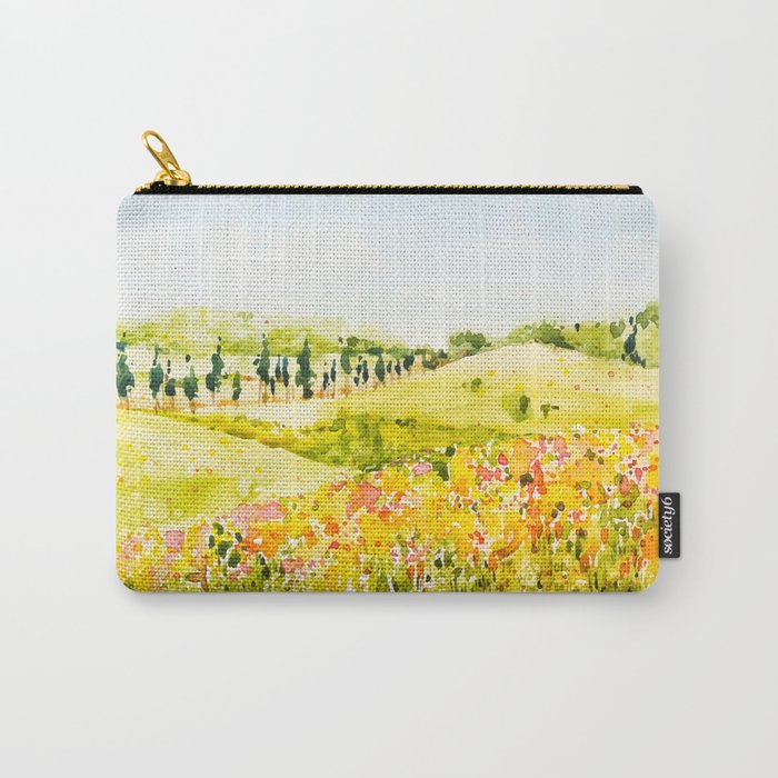 Watercolor Landscape Carry All Pouch Gallery Image 1