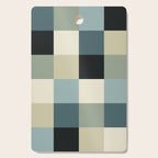 Bold Muted Checks Pattern - Large III Cutting Board Gallery Image 1