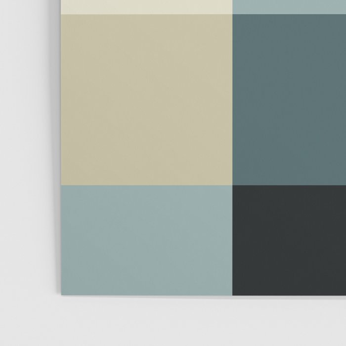 Bold Muted Checks Pattern - Large III Poster Gallery Image 3