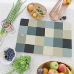 Bold Muted Checks Pattern - Large III Cutting Board Gallery Image 2