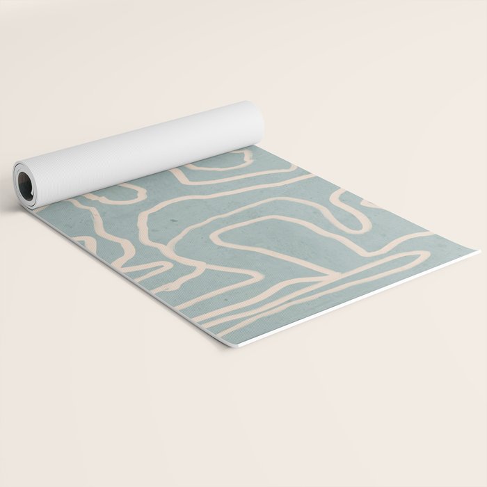 Abstract line art 157 Yoga Mat Gallery Image 2