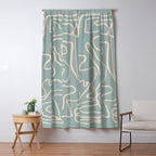 Abstract line art 157 Window Curtain Gallery Image 5