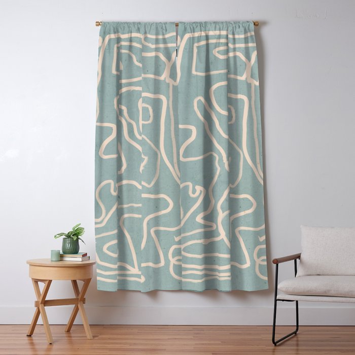 Abstract line art 157 Window Curtain Gallery Image 5