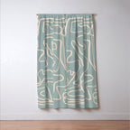 Abstract line art 157 Window Curtain Gallery Image 3