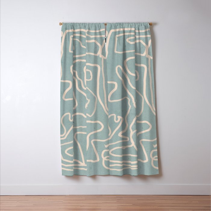 Abstract line art 157 Window Curtain Gallery Image 3