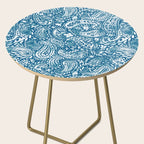 Paisley Indigo Nature Swirls Side Table Gallery Image 2