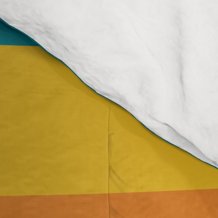 Checkered Multi Check Variable Checked Pattern in Moroccan Blue Olive Teal Mustard Orange Comforter Gallery Image 4