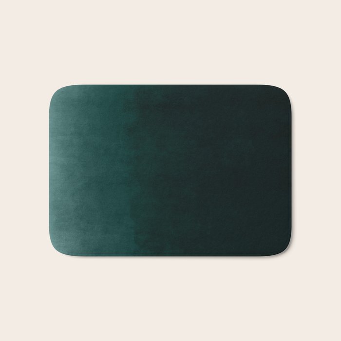 Ombre Emerald Bath Mat Gallery Image 1