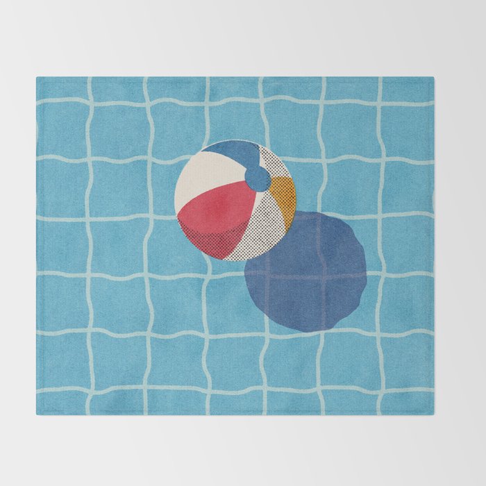 BALLS - Beach Ball - II Throw Blanket Gallery Image 2