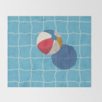 BALLS - Beach Ball - II Throw Blanket Gallery Image 2
