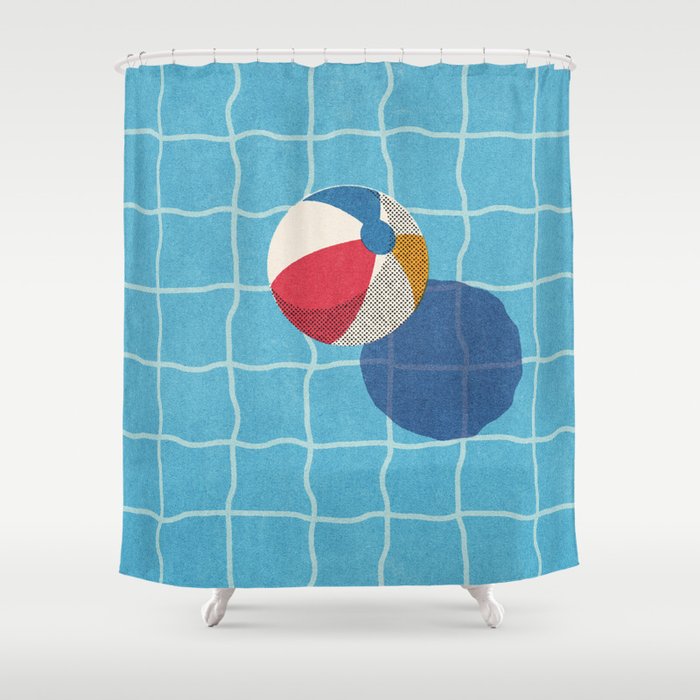 BALLS - Beach Ball - II Shower Curtain Gallery Image 1
