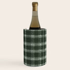 Fall Green Rustic Plaid Wine Chiller Gallery Image 1
