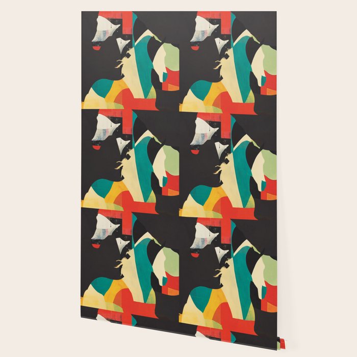 Colorful Abstract Horses 2 Wallpaper Gallery Image 2