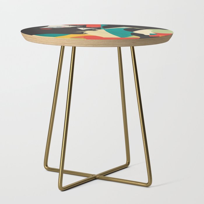 Colorful Abstract Horses 2 Side Table Gallery Image 1