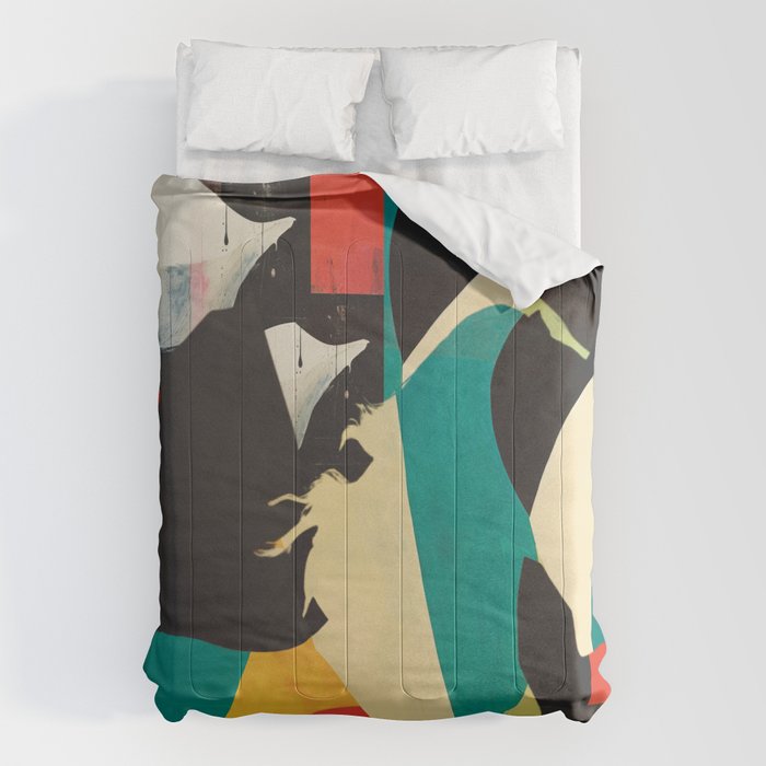 Colorful Abstract Horses 2 Comforter Gallery Image 6